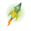 Rocket Comic Spaceship Spacecraft Missile