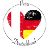 Flag heart Peru Germany