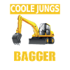 Bagger Baustelle Baggern Baggerfahrer Jungs