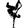 Breakdance Silhouette