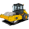 Roller in road construction