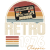 1976 Retro Vintage fødselsdagsgave