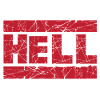Hell Red Tintenstempel