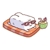 Cute Sushi Having Suntan Funny