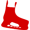 Ice skate red