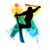 Freeski extreme freestyle trick rainbow
