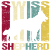 White White Swiss Shepherd Retro