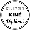super kiné diplômé badge kinésithérapeute