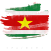 Suriname Drapeau surinamais Aquarelles