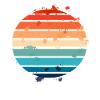Splatter Retro Sunset