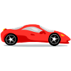 Roter Sportwagen