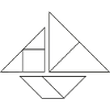 Boat Tangram – Line Art