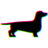 CMYK Dachshund