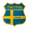 Jönköping Suède Armoiries Drapeaux