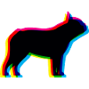 CMYK French Bulldog