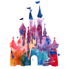 Aquarelle Princesse Château