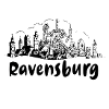 ravensburg,skyline, circle, scissor cut,white