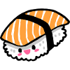 Salmon Nigiri Sashimi Kawaii Sushi