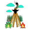 Hippie Frogs Frog Kids Child