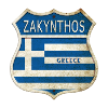Zakynthos Grèce Armoiries Drapeaux Design