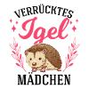 Verrücktes Igel Mädchen Stacheligel