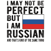 Proud Russian Russia Flag Russian of Russian Origin