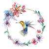 Kolibri Blumenkranz