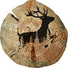 Baumscheibe Hirsch