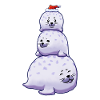 Chonky Seal Snowman Christmas