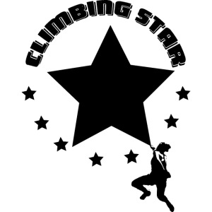 Climbing Star in schwarz