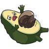 Avocado Alien Aliens Funny Ufo Cinema Movie Gift
