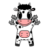 Cow Fitness Motivation Gym Gift