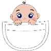 Jeg er gravid baby kigger ud