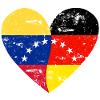 Flag Heart Venezuela Germany Flag
