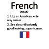 French France Flag French roots