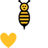 Bees love me (Bee, Heart)