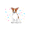 JACK RUSSELL TERRIER Glitzer