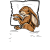 Offizielles Schlafshirt Hase Kaninchen Schlafanzug