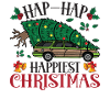 Happiest Christmas Tree Carrying Truck