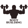 Bodybuilder with dumbbells
