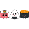 Trio de sushi