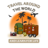 Cool motief voor uw vakantie en voor de reis