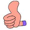 Thumbs Up (Purple Sleeve)