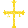 Cruz de la Victoria desgastada Símbolo de Asturias