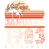 Né janvier 1983 Millésime