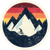 Retro Mountain Bike Sunset