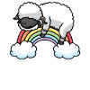 Walliser Schwarznasenschaf Regenbogen Pyjama