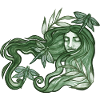 Déesse libellule verte