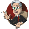 Cartoon-Portrait Helmut Schmidt