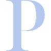 Letter P Blue